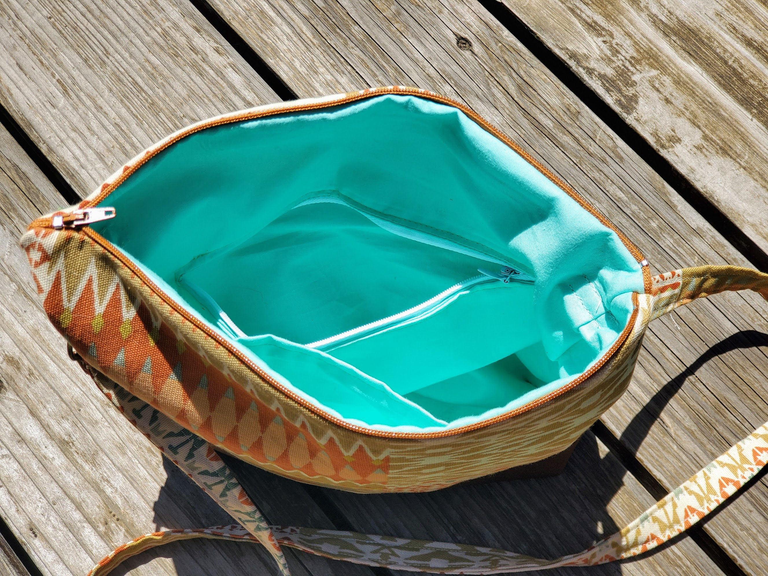 Printed Crossbody Bag Purse Southwestern Medium Size Vegan Leather